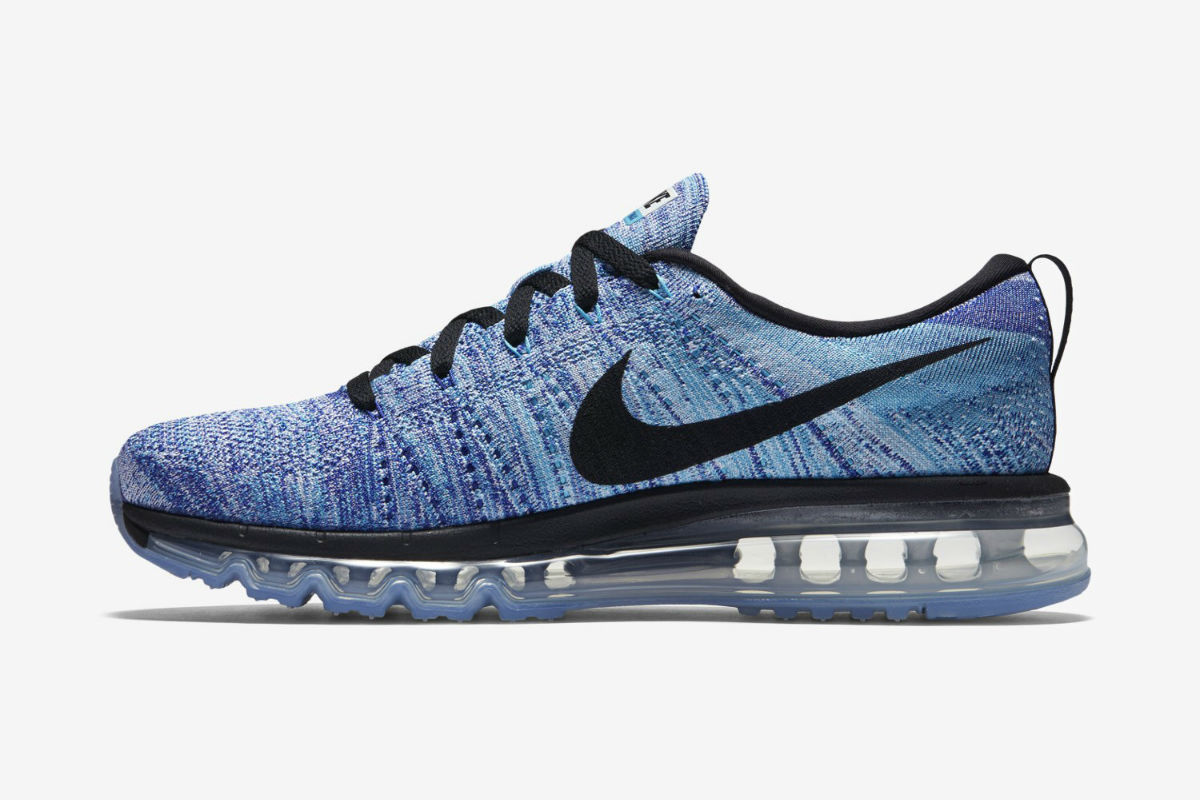 Nike Flyknit Air Max White/Chlorine Blue