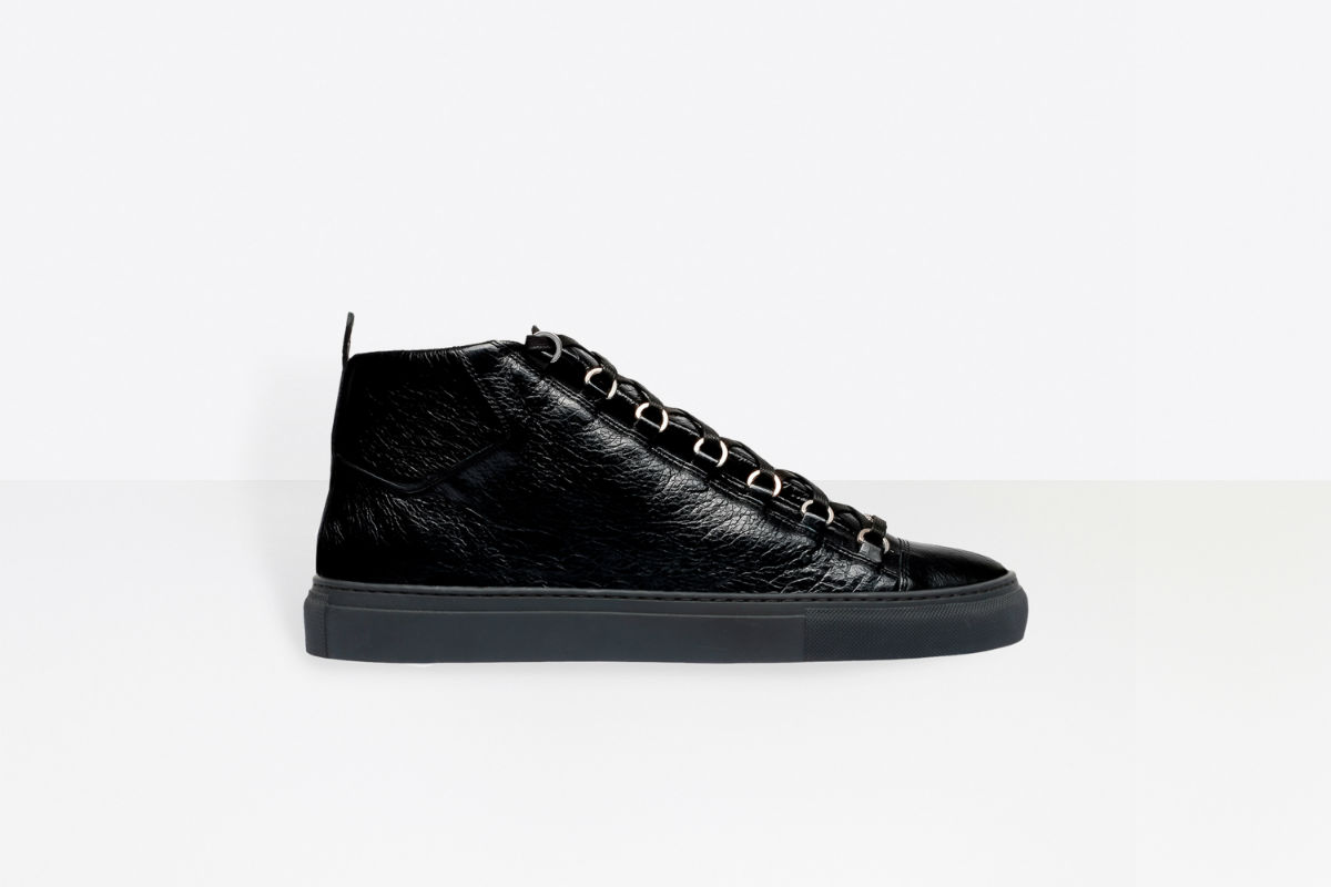 balenciaga high sneakers black