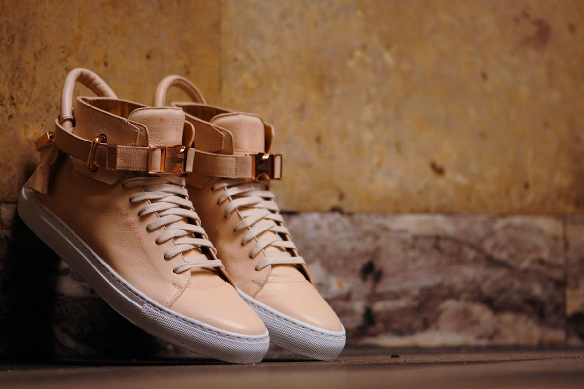 Ronnie Fieg x Buscemi 100mm "Veg Tan / Rose Gold"