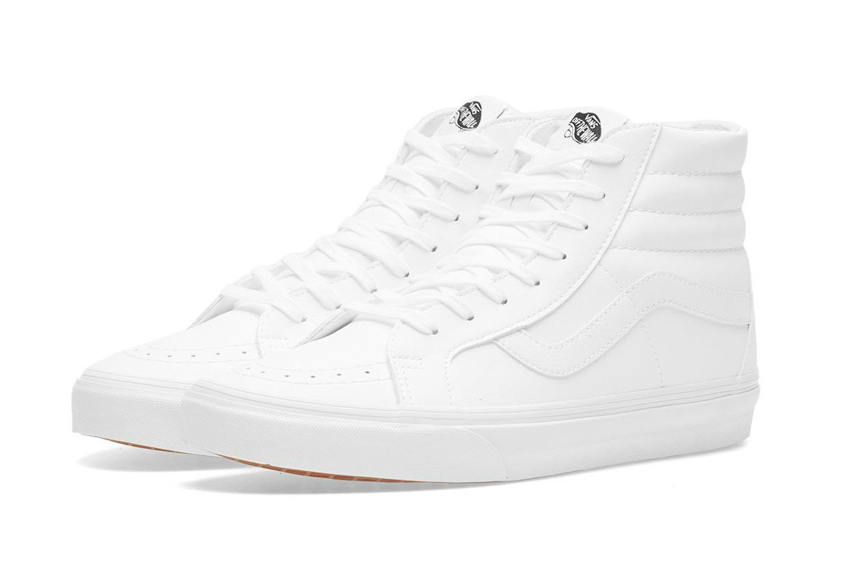 vans sk8 hi all white