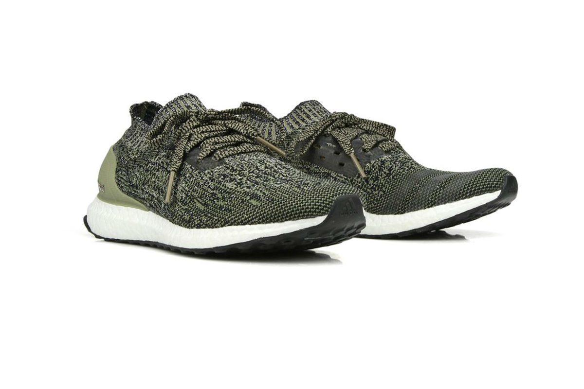 Olive uncaged ultra boost on clearance feet