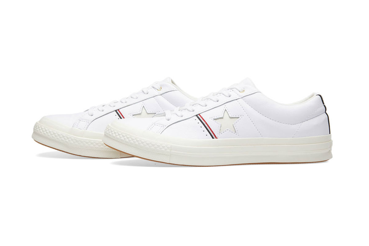 converse one star ox leather white