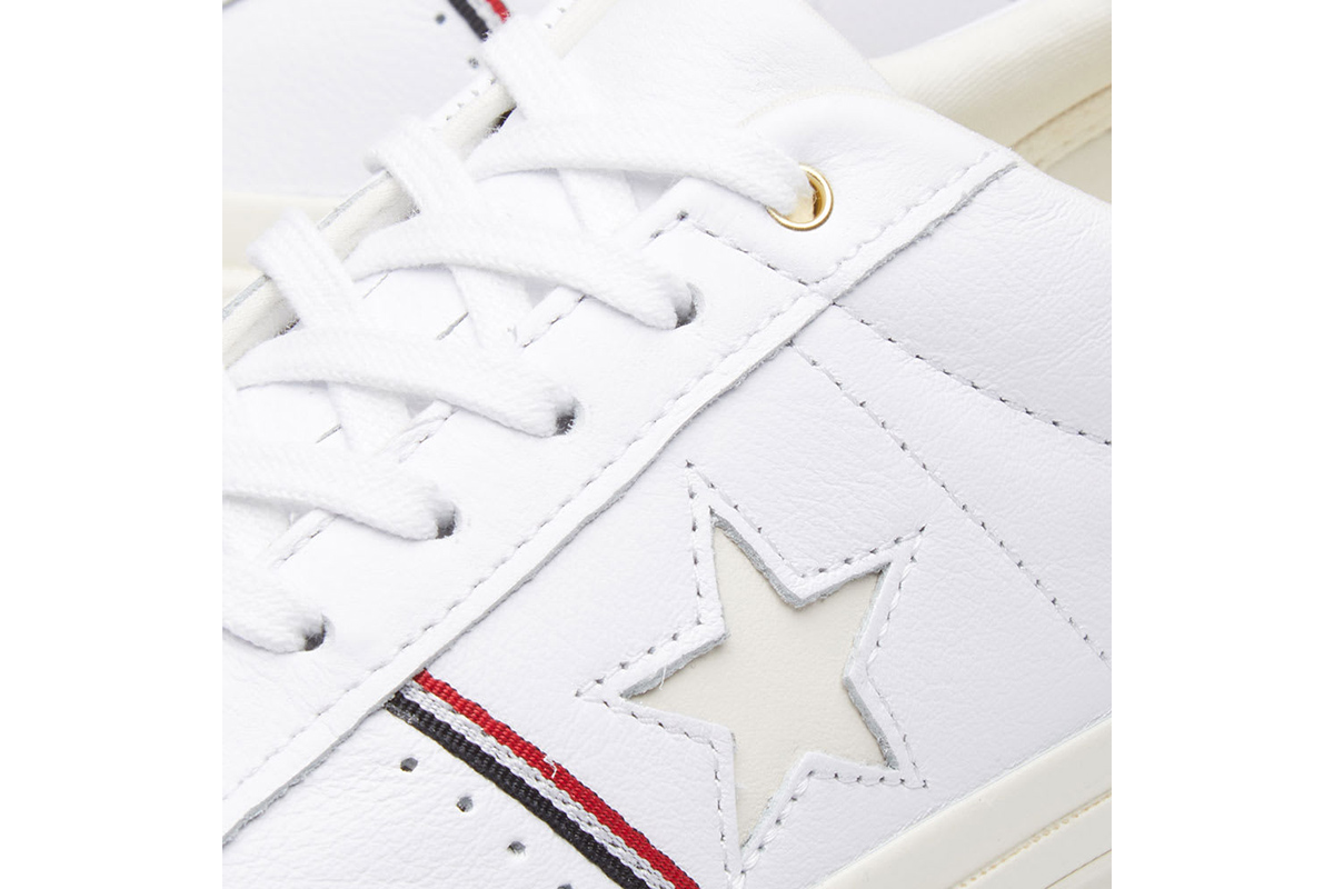 converse one star ox white enamel red