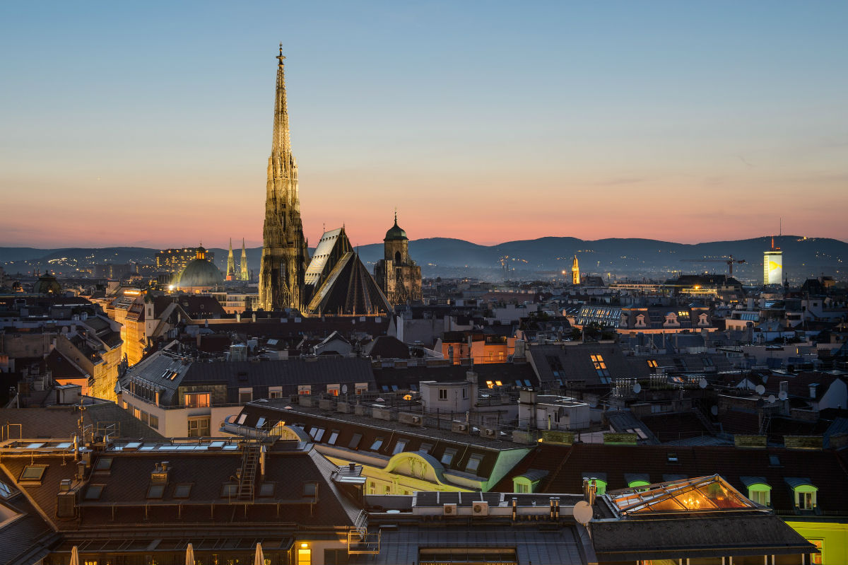 vienna austria night view