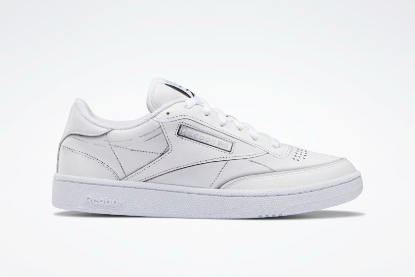 maison margiela x reebok club c white